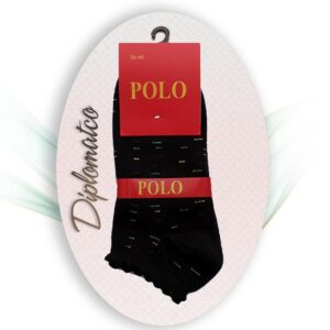 جوراب مچی زنانه کنگره دار - POLO - تمام پنبه